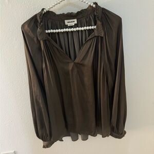 Zadig & Voltaire Olive Blouse Size S